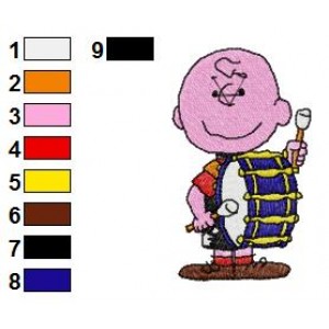 Snoopy Charlie Brown 18 Embroidery Design